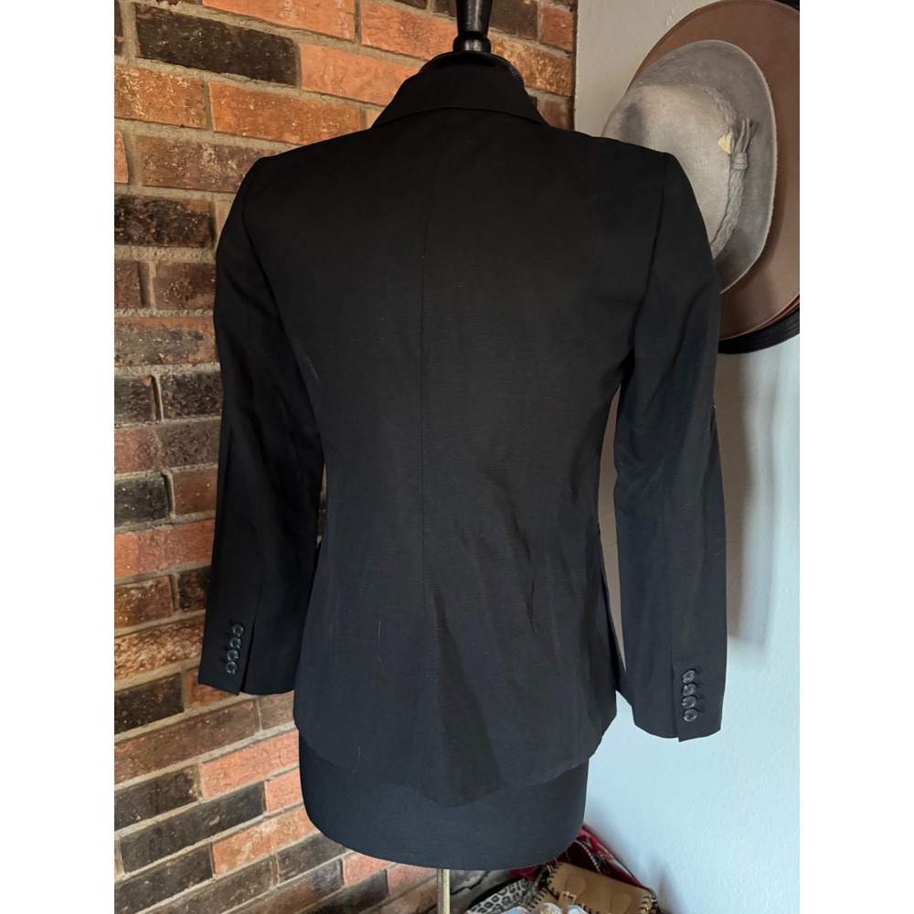 LOFT Black Single-Button Tailored Blazer - image 3